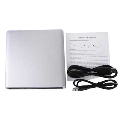 Unidad de Blu-ray regrabable portátil de DVD/CD de aleación de aluminio USB 3,0 para SATA ODD/HDD de 12,7mm, Plug and Play, Blu-ray Drive (Silver), Blu-ray Drive (Red)