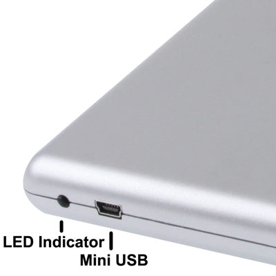Unidad de DVD-RW externa con ranura portátil, delgada, de aleación de aluminio USB 2.0, Plug and Play, Aluminum Alloy
