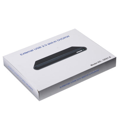 Unidad de DVD-RW externa con ranura portátil, delgada, de aleación de aluminio USB 2.0, Plug and Play, Aluminum Alloy