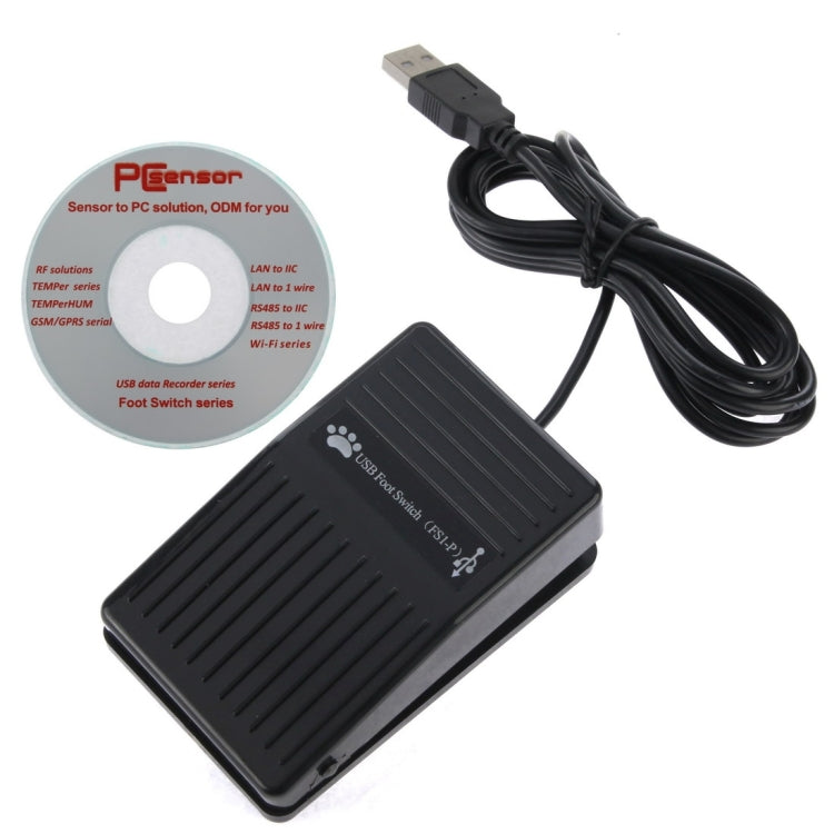 Adaptador de teclado de almohadilla de juego con interruptor de Control de Pedal USB para ordenador, 1 Foot Switch