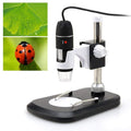DMS-MDS800 Lupa 40X-800X Sensor de imagen de 2.0MP Microscopio digital USB con 8 LED y soporte profesional, 40X-800X