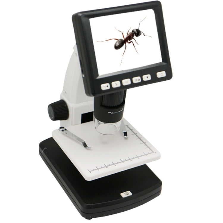 Microscopio digital independiente LCD de 500X, 5 megapíxeles, 3,5 pulgadas, con 8 LED, compatible con tarjeta TF de hasta 32 G (DMS-038M), DMS-038M 500X