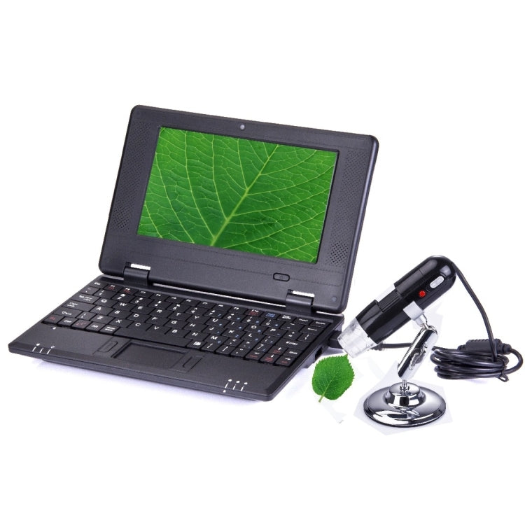 Microscopio digital USB de 1,3 megapíxeles 200x con luz blanca de 8 LED, 200X