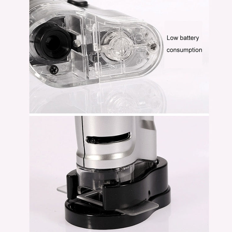 Microscopio de bolsillo con lente de zoom de aumento 20X - 40X con luz LED