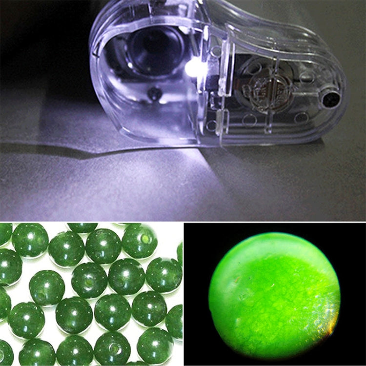 Microscopio de bolsillo con lente de zoom de aumento 20X - 40X con luz LED