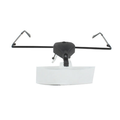 Gafas con lupa de 1,5X / 2,5X / 3,5X con luz LED, 3 Lens 1.5X-3.5X  (Black)