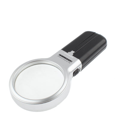 Lupa multifunción de mano y manos libres 3X con 2 luces LED