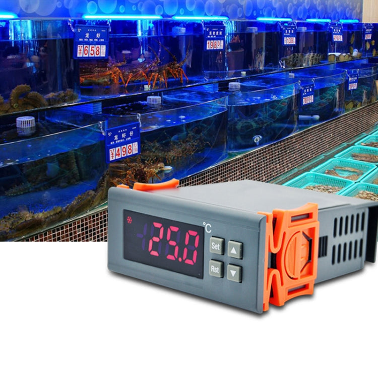 Controlador de temperatura LCD digital RC-210M Regulador de termostato termopar con termómetro de sensor, rango de temperatura: -40 a 110 grados Celsius