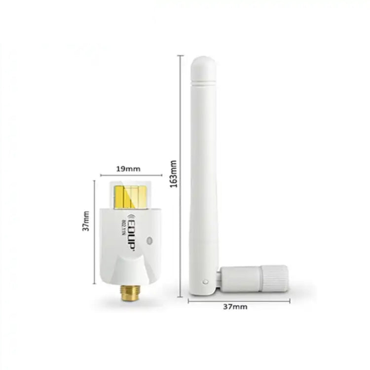 Mini tarjeta adaptadora USB inalámbrica de alta potencia 802.11N 150M, USB Adapter Card