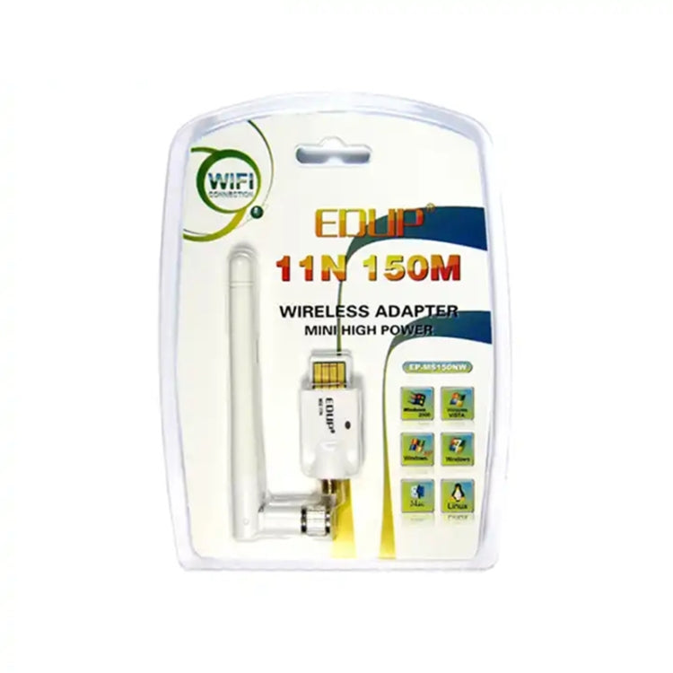 Mini tarjeta adaptadora USB inalámbrica de alta potencia 802.11N 150M, USB Adapter Card