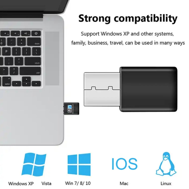 Adaptador de tarjeta nano de red USB inalámbrico 802.11N de 300 Mbps, Card Adapter