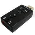 Adaptador de sonido USB de 2.1 canales, Plastic 2.1 Channel Black