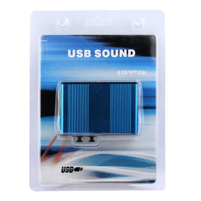 Controlador de audio de sonido USB óptico de 5.1 canales