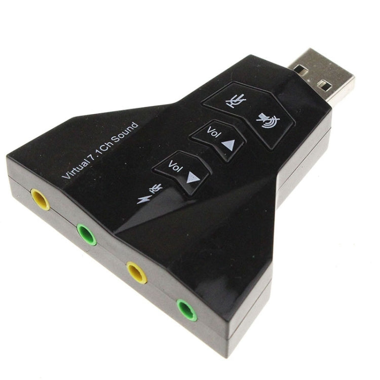 Adaptador de sonido USB de 2.1 canales (micrófono USB doble, auricular USB doble)
