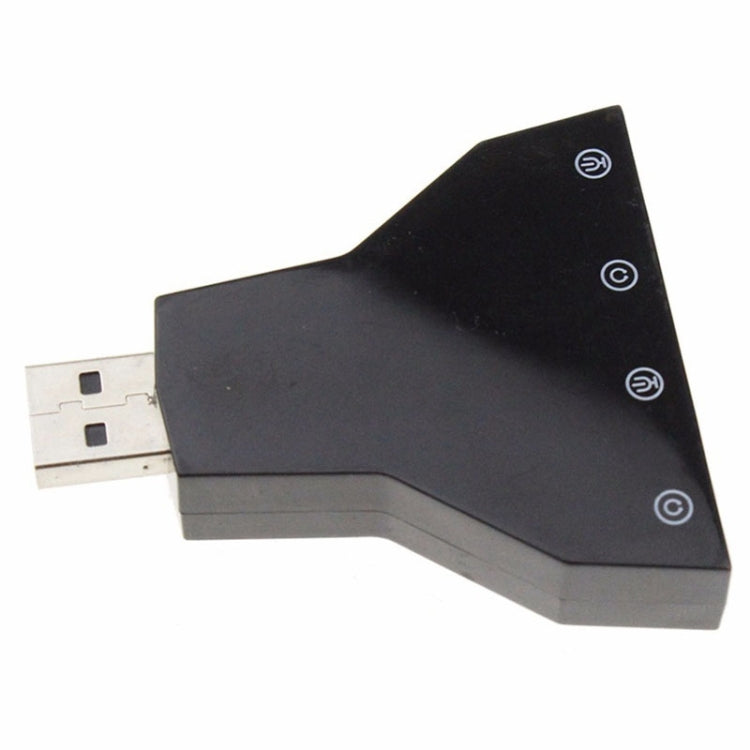Adaptador de sonido USB de 2.1 canales (micrófono USB doble, auricular USB doble)