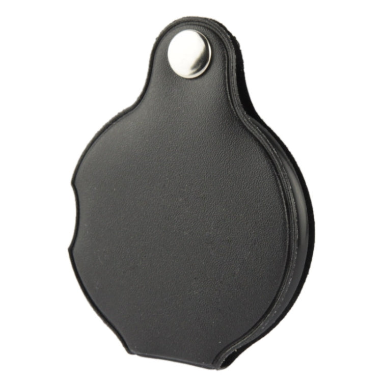 10 Uds 5X 50mm lupa de bolsillo plegable lupa bolsillo Spiegel, Leather Folding 5X