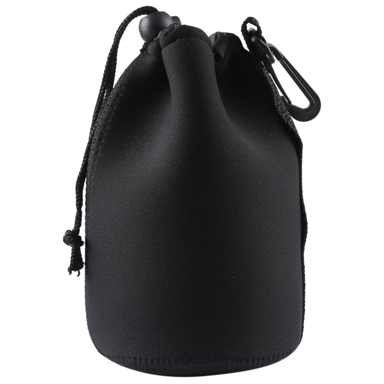 Bolsa de transporte para lentes de cámara SLR de neopreno con mosquetón, tamaño: 10x18 cm, Size: 10x18cm