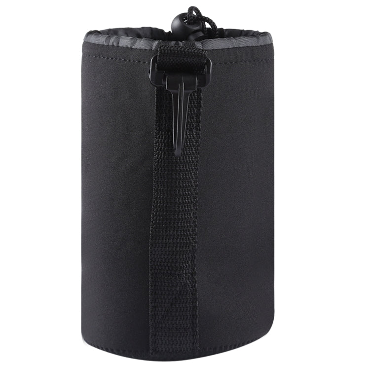 Bolsa de transporte para lentes de cámara SLR de neopreno con mosquetón, tamaño: 10x18 cm, Size: 10x18cm