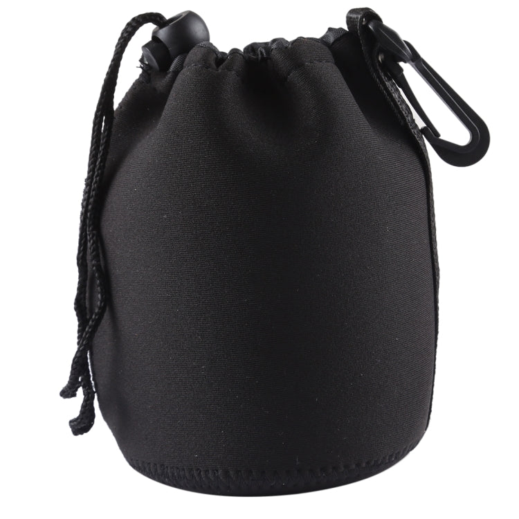 Bolsa de transporte para lentes de cámara SLR de neopreno con mosquetón, tamaño: 10x14 cm, Size: 10x14cm