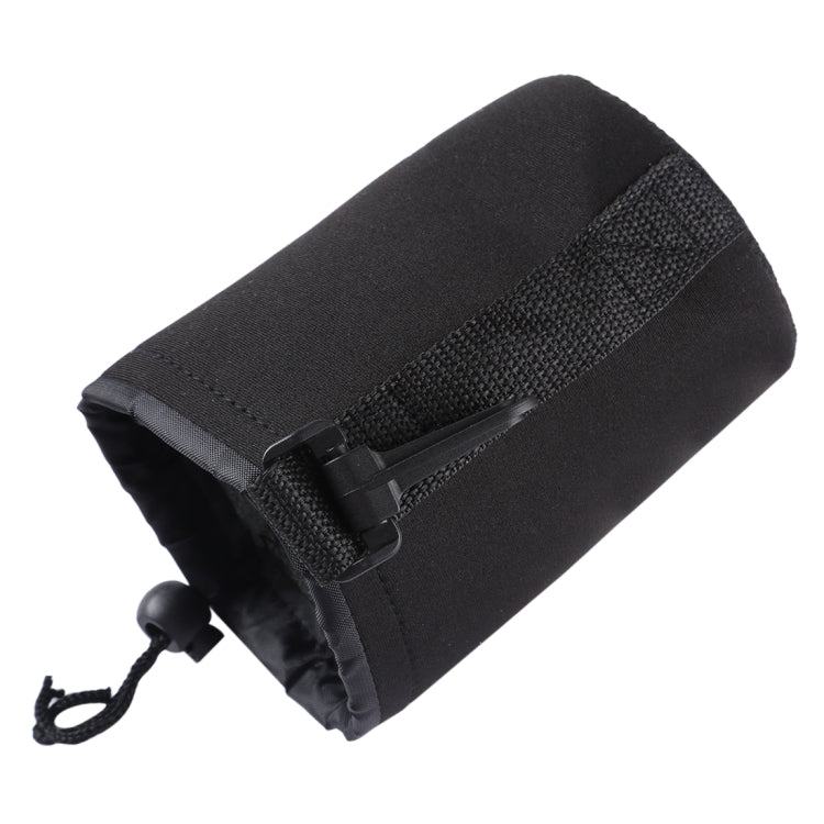 Bolsa de transporte para lentes de cámara SLR de neopreno con mosquetón, tamaño: 10x14 cm, Size: 10x14cm