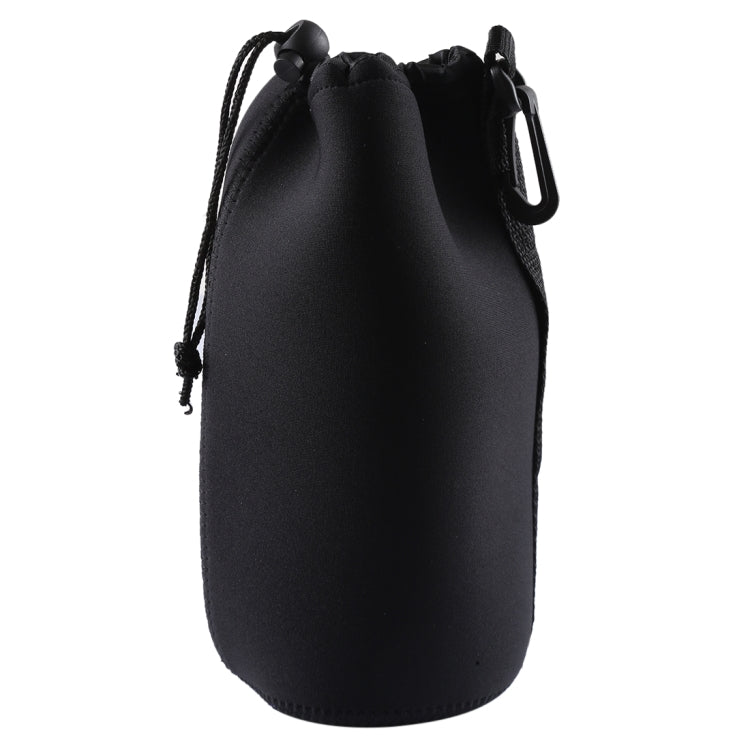 Bolsa de transporte para lentes de cámara SLR de neopreno con mosquetón, tamaño: 10x22 cm, Size: 10x22cm