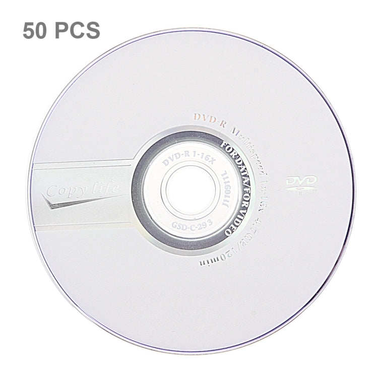 DVD-R en blanco de 12 cm, 4,7 GB/120 minutos, paquete de 50, 4.7GB/120mins