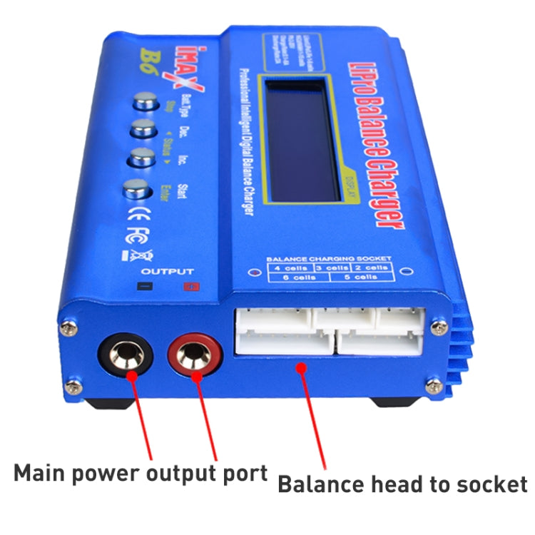 Cargador de equilibrio de batería iMAX B6 Digital RC Lipo NiMH, W303