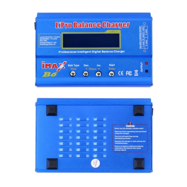 Cargador de equilibrio de batería iMax B6 Digital LCD RC Lipo NiMh, J502