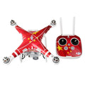 Kit de pegatinas de resistencia al agua de PVC de fibra de carbono de imitación 4D para cuadricóptero DJI Phantom 3, control remoto y batería