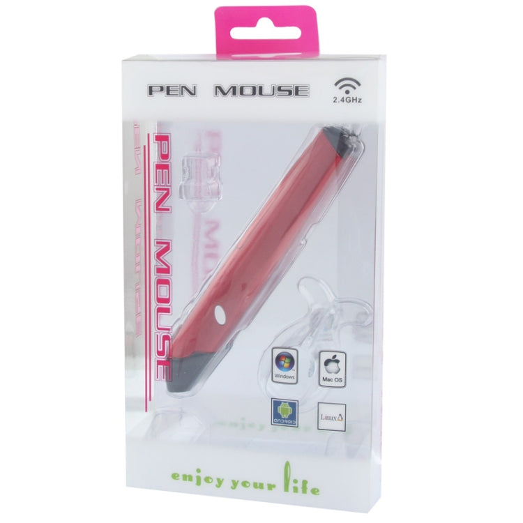 Ratón tipo lápiz inalámbrico de 2,4 GHz con mini receptor USB, distancia de transmisión: 10 m (EL-P01), EL-P01