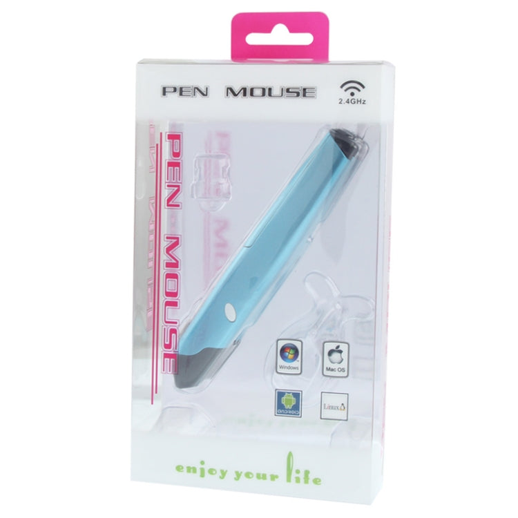 Ratón inalámbrico de 2,4 GHz, 500/1000 ppp, con mini receptor USB, distancia de transmisión: 10 m, 500 / 1000DPI  Blue, 500 / 1000DPI  Grey