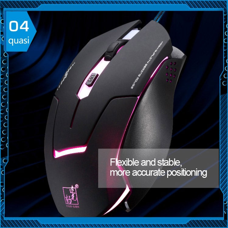 T7 con cable 3 colores cambiables 1200 DPI 1600DPI 2400DPI ratón óptico USB para juegos, T7