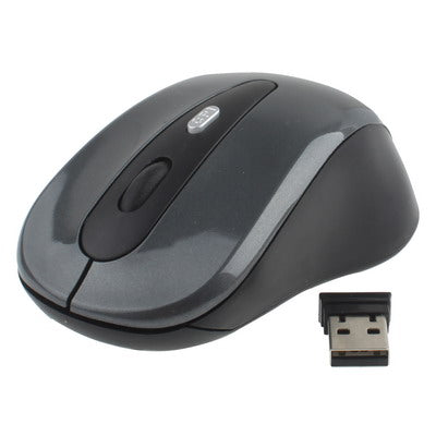 Ratón óptico inalámbrico de 2,4 GHz con receptor USB, Plug and Play, distancia de trabajo de hasta 10 metros