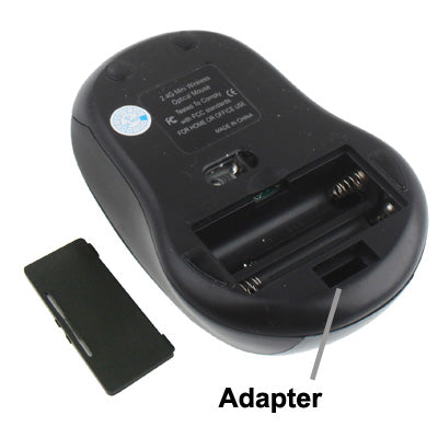 Ratón óptico inalámbrico de 2,4 GHz con receptor USB, Plug and Play, distancia de trabajo de hasta 10 metros