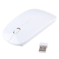 Ratón óptico láser ultrafino inalámbrico de 2,4 GHz con mini receptor USB, Plug and Play