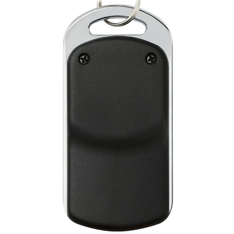 Código de aprendizaje de metal de 315 MHz Control remoto de 4 teclas para puerta de garaje de automóvil (negro + plateado), 315MHz