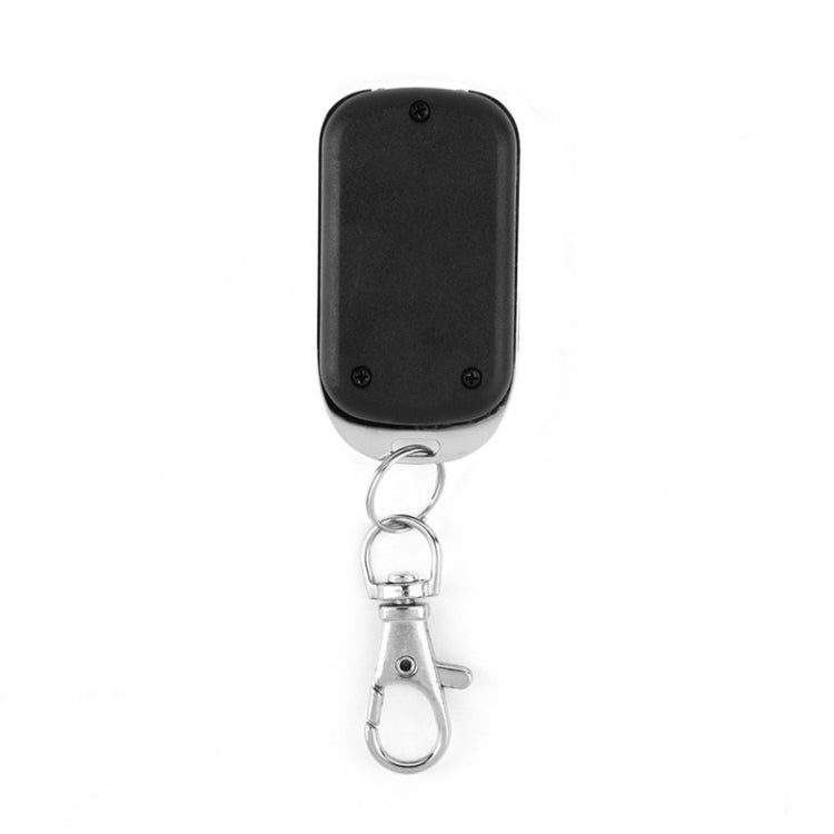 Código de aprendizaje inalámbrico de metal de 315 MHz Control remoto de 4 teclas (negro + plateado), 315MHz