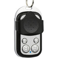 Código de aprendizaje inalámbrico de metal de 433 MHz Control remoto de 4 teclas (negro + plateado), 433MHz