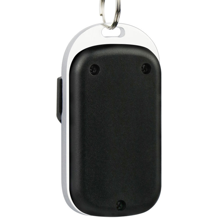 Código de aprendizaje inalámbrico de metal de 433 MHz Control remoto de 4 teclas (negro + plateado), 433MHz