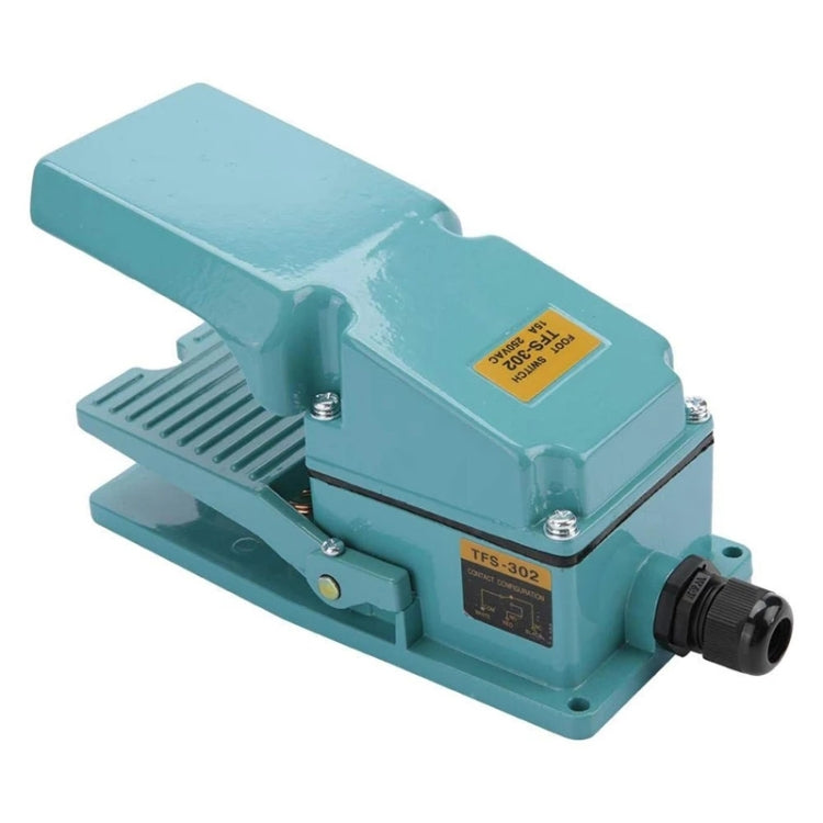 TFS-302 AC 250V 15A Caja de metal antideslizante Interruptor de pedal de control de pie, TFS-302