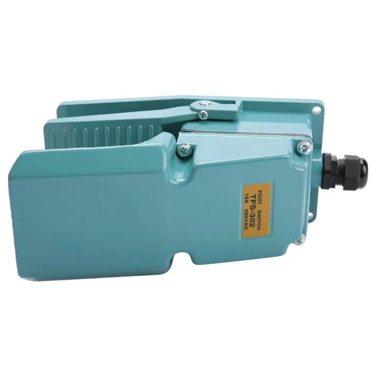 TFS-302 AC 250V 15A Caja de metal antideslizante Interruptor de pedal de control de pie, TFS-302