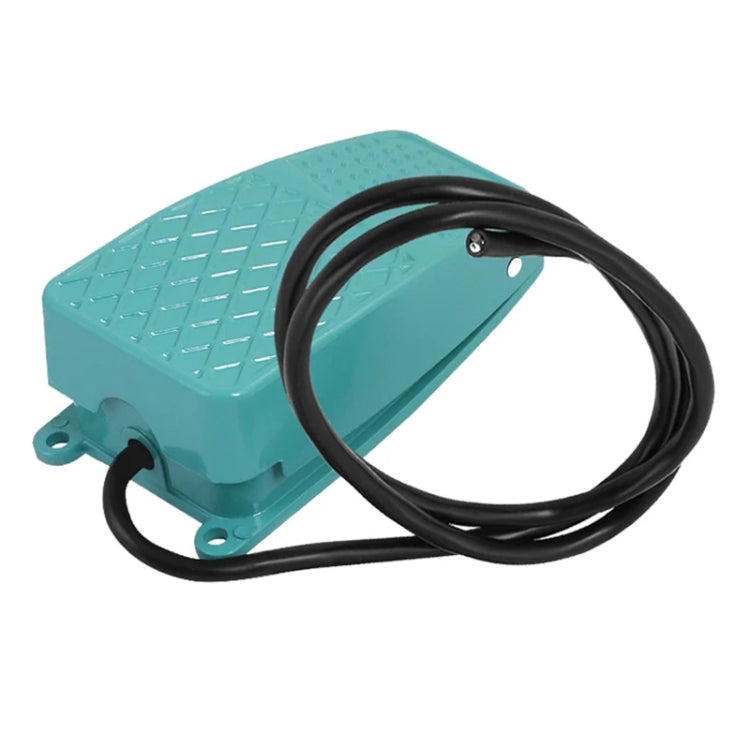 TFS-2 AC 250V 10A Interruptor de pedal de control de pie con caja de metal antideslizante, longitud del cable: 90 cm, TFS-2