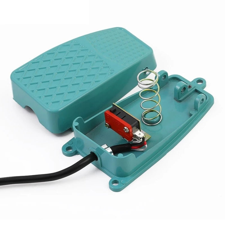 TFS-2 AC 250V 10A Interruptor de pedal de control de pie con caja de metal antideslizante, longitud del cable: 90 cm, TFS-2