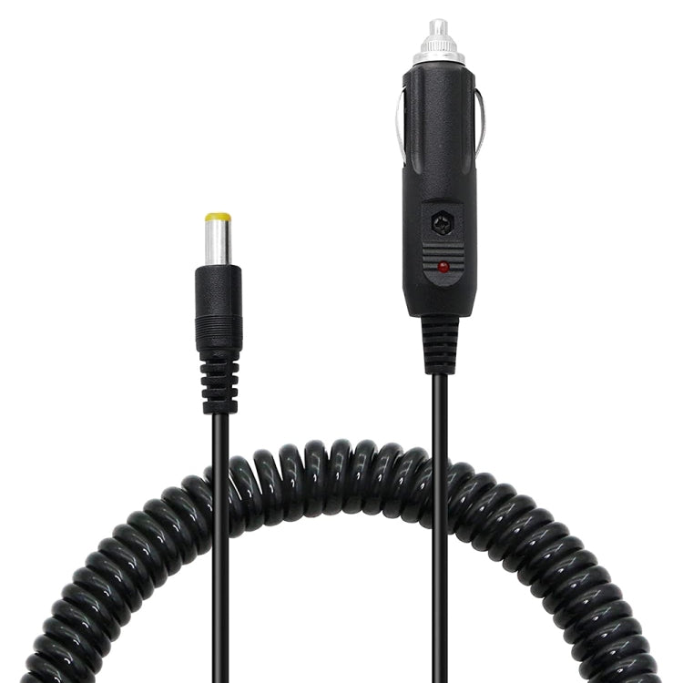 Adaptador de fuente de alimentación para automóvil 2A, 4,0 x 1,7 mm, enchufe, cable en espiral, cargador para automóvil, longitud: 40-140 cm, 4.0 x 1.7mm