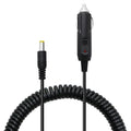 Adaptador de fuente de alimentación para automóvil 2A, 4,0 x 1,7 mm, enchufe, cable en espiral, cargador para automóvil, longitud: 40-140 cm, 4.0 x 1.7mm
