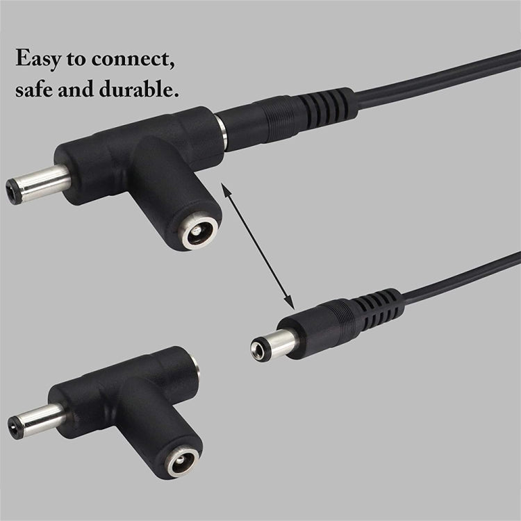 Cargador de coche con cable en espiral, adaptador de fuente de alimentación de CC de 2 A, 5,5 x 2,1 mm, longitud: 40-140 cm, 5.5 x 2.1mm
