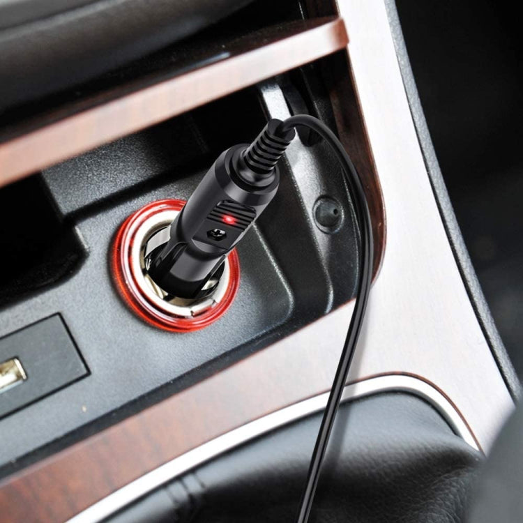 Cargador de coche con cable en espiral, adaptador de fuente de alimentación de CC de 2 A, 5,5 x 2,1 mm, longitud: 40-140 cm, 5.5 x 2.1mm
