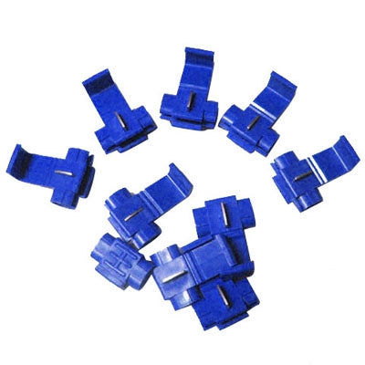 Clip de cable de 100 piezas, se adapta al diámetro de la línea: 0,8-2,0 mm (azul)