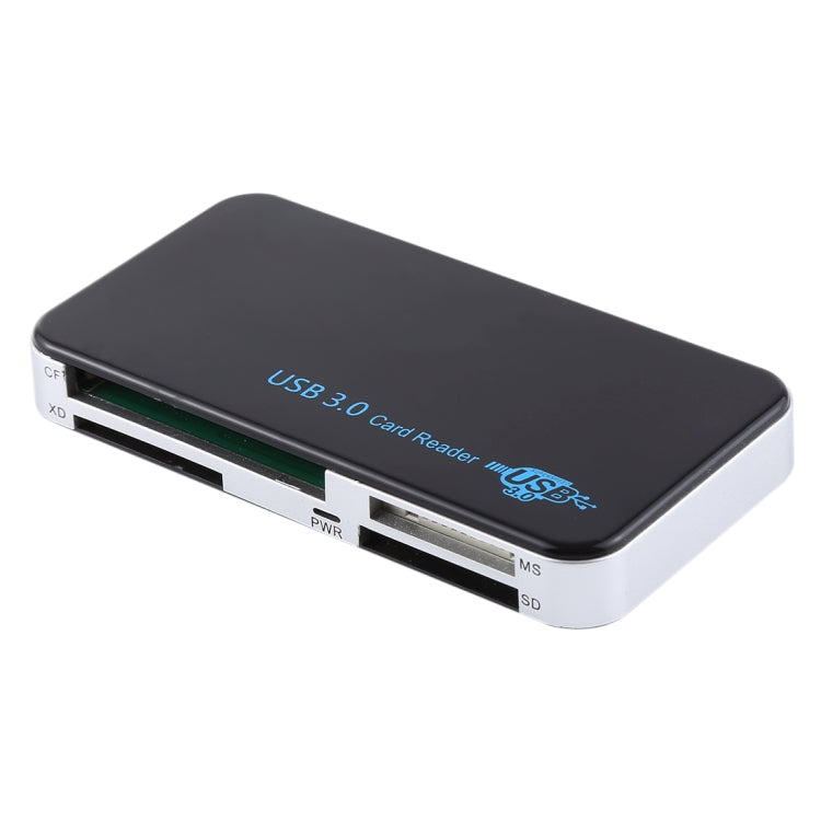 Lector de tarjetas USB 3.0, supervelocidad de 5 Gbps, compatible con tarjeta CF/SD/TF/M2/XD/MS, carcasa de plástico