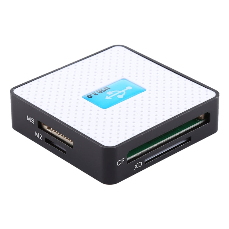 Lector de tarjetas USB 3.0 todo en 1, súper velocidad de 5 Gbps, compatible con tarjeta CF / SD / TF / M2 / XD